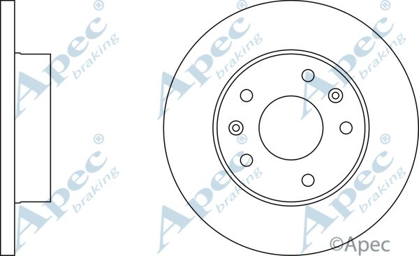 APEC BRAKING stabdžių diskas DSK831